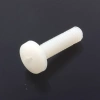 Śruba poliamidowa M5×12 mm, łeb walcowy, nacięcie Phillips, poliamid PA66, biały, CRS-7045-M5-12