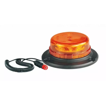 Lampa ostrzegawcza LED do pojazdu, rotacyjna, 10W, 12 LED, światło pomarańczowe, magnes, R65 R10, ALR0058