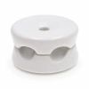 Uchwyt kabla ceramiczny biały 33×18 mm na 2 przewody - Ceramic Classic Loft