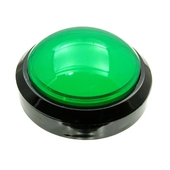 Przycisk arcade BIG Push monostabilny zielony, LED 12 V, 3 A / 250 V, PRZEL603
