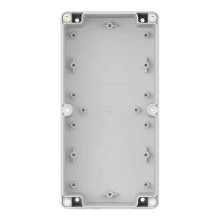 Obudowa hermetyczna ZP200.100.75 jasnoszara/przeźroczyste wieczko ABS-PC