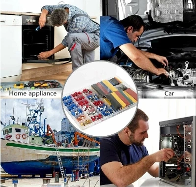 Zestaw konektorów i rurek termokurczliwych 678 elementów, E6087