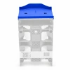 Półka do organizera Q4 QuestSystem 12 x 10,5 cm - mocowana na zatrzaski, niebieska