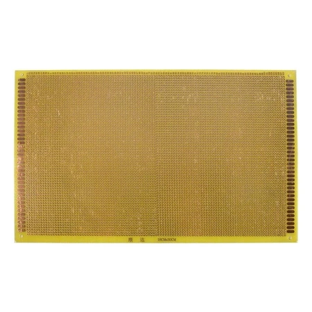 Płytka uniwersalna 18 x 30 cm, jednostronna, raster 2,54 mm, żółta, PU20
