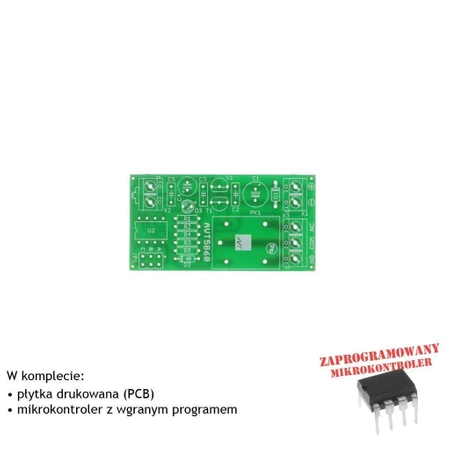 Programowany przełącznik czasowy, PCB i mikroprocesor do projektu AVT5860