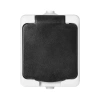 Gniazdo pojedyncze Schuko ORNO AQUATIC MINI IP54 16A 230V natynkowe biało-czarne