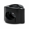 Uchwyt kabla plastikowy 42×32 mm natynkowy czarny - Retro PRL