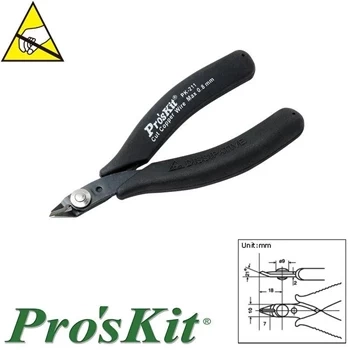 Szczypce, cążki precyzyjne ESD, Cu 0.8mm, 120mm, Proskit 1PK-211