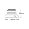 Lampa ostrzegawcza LED do pojazdu, 25W, 24 LED, światło pomarańczowe, 3 śruby, R65 R10, 12V/24V, ALR0074
