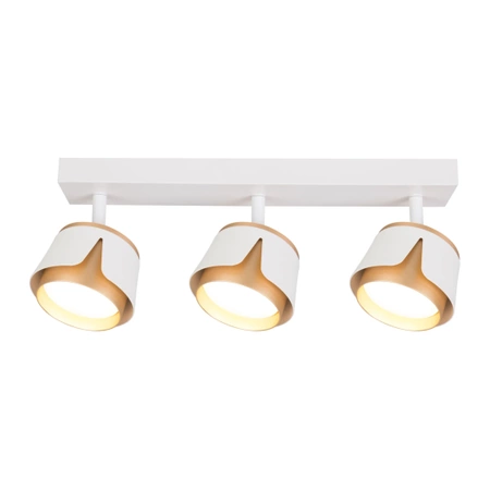 Kinkiet GX53 LED x3 biały+złoty, XUDO IK283W
