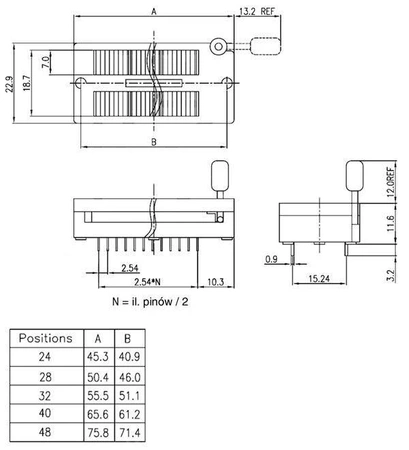Podstawka ZIF-24 uniwersalna