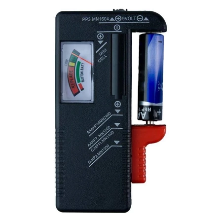 Organizer na baterie, wbudowany tester baterii