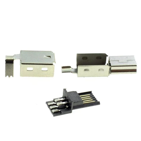 Wtyk mini USB B, do montażu na przewodzie