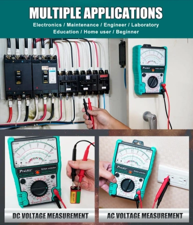 Miernik analogowy uniwersalny, pomiar napięcia do 2500V, MT-2208 Proskit