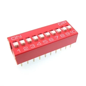 Przełącznik DIP-SWITCH, 10 sekcji, ON-OFF