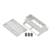 Obudowa modułowa na szynę DIN ZD1008J, 89,8 × 142,8 × 65,2 mm, ABS, szara, Kradex