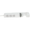 Listwa zasilająca 3 gniazda + 3× USB, przewód 1,5 m, 16 A, 3G1,5, podblatowa, z uziemieniem, biała, DPM