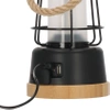 Lampa kempingowa LED z powerbankiem, regulacja barwy i jasnosci, do 75 h, bambus
