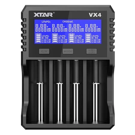 Ładowarka do akumulatorów Li-ion 1,5V-3,6-3,7V - Li-FePO4 / Ni-MH, XTAR VX4 + zasilacz