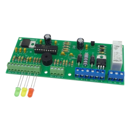 Centralka alarmowa z 2 liniami dozorującymi - zlutowany KIT AVT 5466