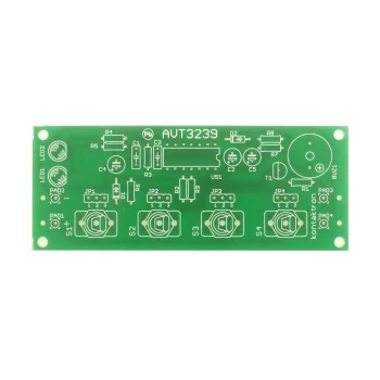 Zabezpieczenie pokoju z kontaktronem, kodem rozbrojenia i sygnalizacją alarmową - PCB do projektu AVT 3239