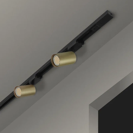 Obudowa reflektora szynowego, oprawa GU10 do systemu X-LINE, złoty