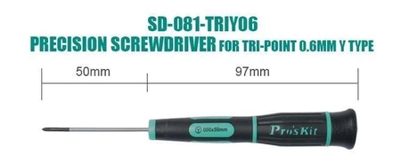 Wkrętak precyzyjny typu Y do iPhone, ProsKit SD-081-TRIY06