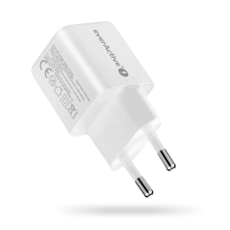 Ładowarka sieciowa everActive GaN SC-330Q z gniazdem USB QC3.0 oraz USB-C PD 20W