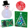 Ozdoby świąteczne do zlutowania: Bałwanek, Bombka, Gwiazdka, Choinka LED RGB. Zestaw DIY AVT XMASBOX1