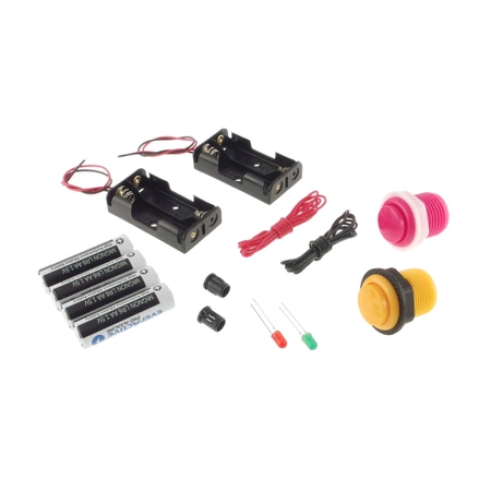 Zestaw elementów na lekcje techniki, 1 zadanie związane z elektroniką. AVT EDU03