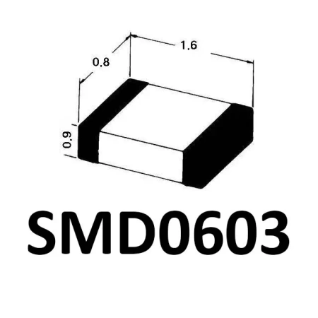 Kondensator 1pF 50V 20% SMD 603