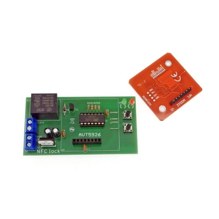 Zamek NFC/RFID - zlutowany KIT AVT 5926