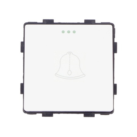 Włącznik szklany dzwonkowy - biały - Tawoia Glass