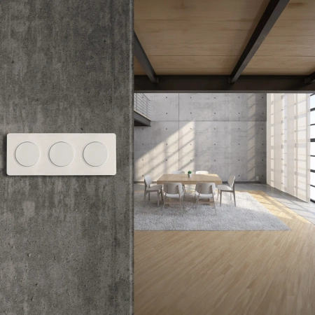 Ramka potrójna, szklana, biała, OVAL Electromalt, OVA1003GW