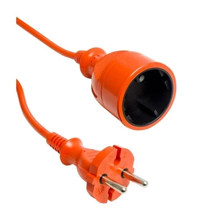 Przedłużacz 20m, 1 gniazdo, pomarańczowy, 10A, 2G1, ogrodowy