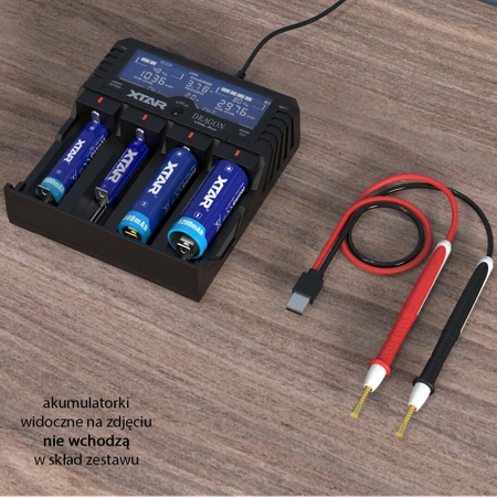 Ładowarka do akumulatorów cylindrycznych li-ion 18650 Xtar VP4L+ Dragon