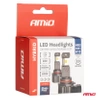 Żarówka samochodowa LED 2szt HB3 HIR1 H10 6000K Canbus 60W AMIO-04117 seria HYBRID
