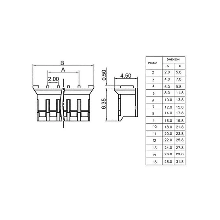 Obudowa gniazda KNX 4 pin, na przewód, do wtyków KNX