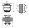 Transformator 8VA, 230Vac (8.1V, 8.1V) 0.35A
