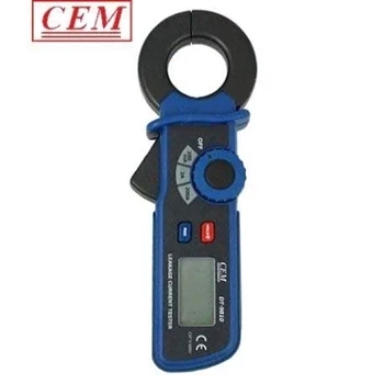Miernik cęgowy prądów upływu CEM DT-9810, cęgi 30 mm, 200 A AC, pamięć MAX, CAT III 600 V