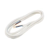 Przewód elektryczny 2x0.75mm2 w oplocie, biały, 1.8m