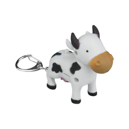 Latarka LED brelok z dźwiękiem – zwierzaki: kurczak, krowa, osioł, owca