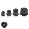 Gałka z kołnierzem do potencjometru na oś 6mm - 35x18mm - czarna