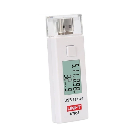 Tester USB Uni-T UT-658, 3-9 V DC, do 3,5 A, pomiar pojemności