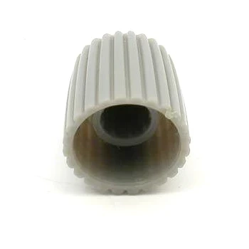 Gałka do potencjometru na oś 6mm - 15x15mm - szara, niebieski znacznik - GS15
