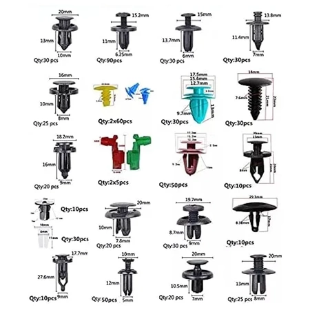 Zestaw spinek samochodowych 726 elementów, E6147