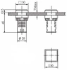 Woltomierz/amperomierz/miernik częstotliwości LED 30x30mm 20-500V/100A zielony kwadrat