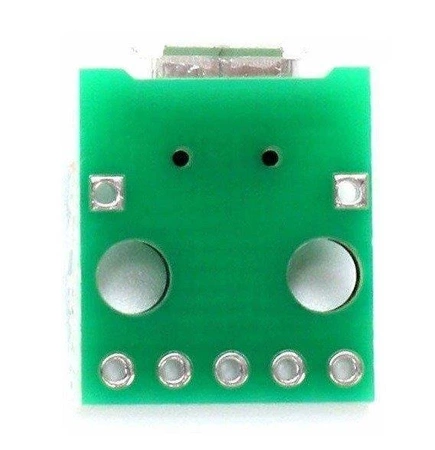 Moduł - gniazdo micro USB B, 11x13mm, do płytki stykowej