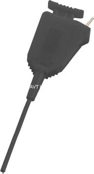 Klips mini SMD pazurkowy, przyłącze kołkowe 0.8mm, elastyczny, 53mm czarny