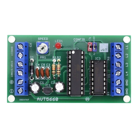 Sterownik bipolarnego silnika krokowego - KIT AVT 5660